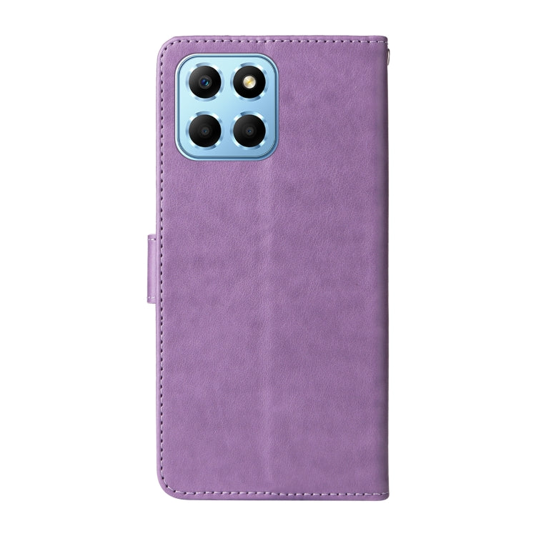 For Honor Play 6C / X6s / 70 Lite Embossed Butterfly Flowers Leather Phone Case