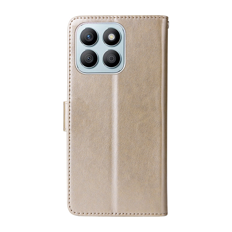 For Honor X8b Embossed Butterfly Flowers Leather Phone Case