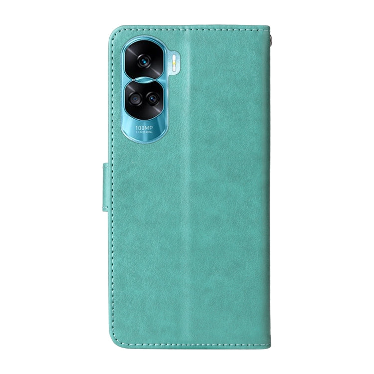 For Honor X50i 5G / 90 Lite Embossed Butterfly Flowers Leather Phone Case