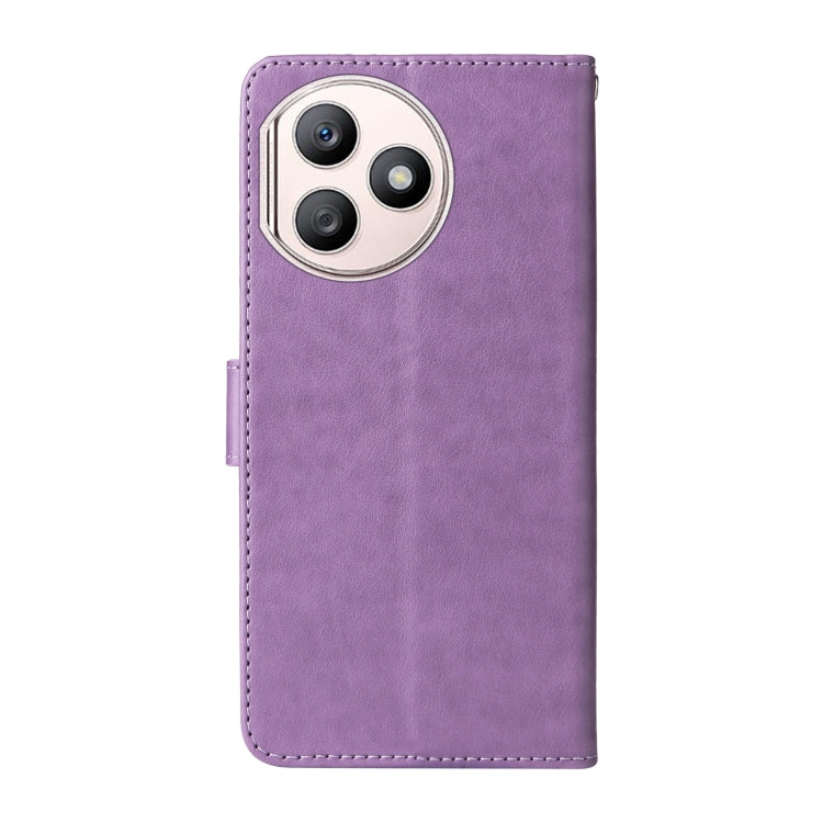 For Honor X50i+ Embossed Butterfly Flowers Leather Phone Case