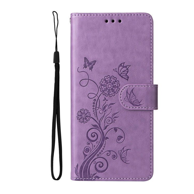 For Honor Play 50 Plus / Play 8T Embossed Butterfly Flowers Leather Phone Case