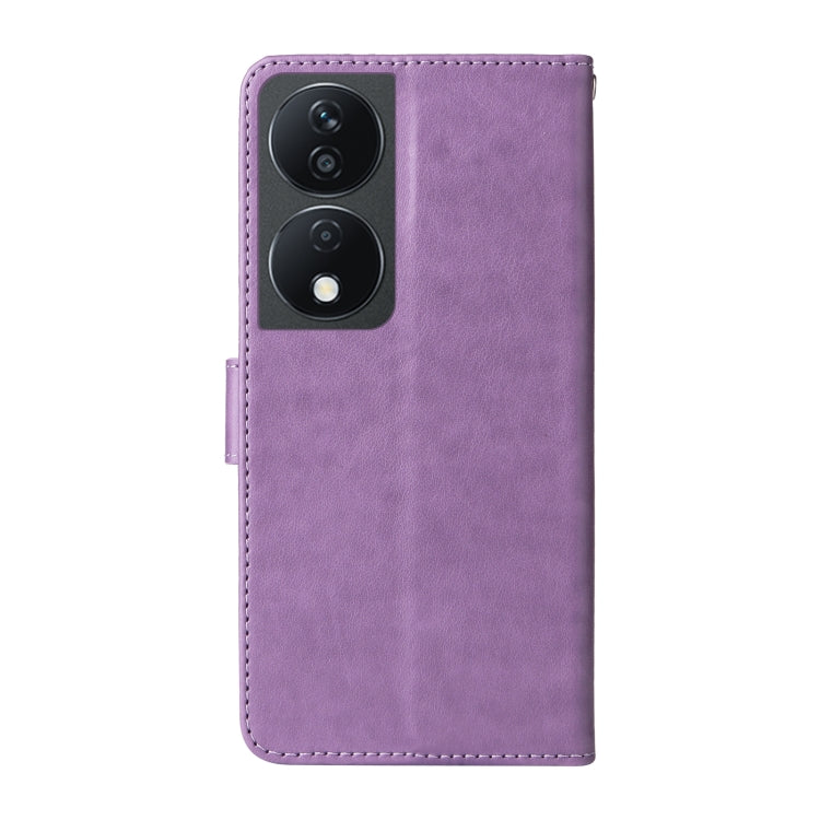 For Honor Play 50 Plus / Play 8T Embossed Butterfly Flowers Leather Phone Case