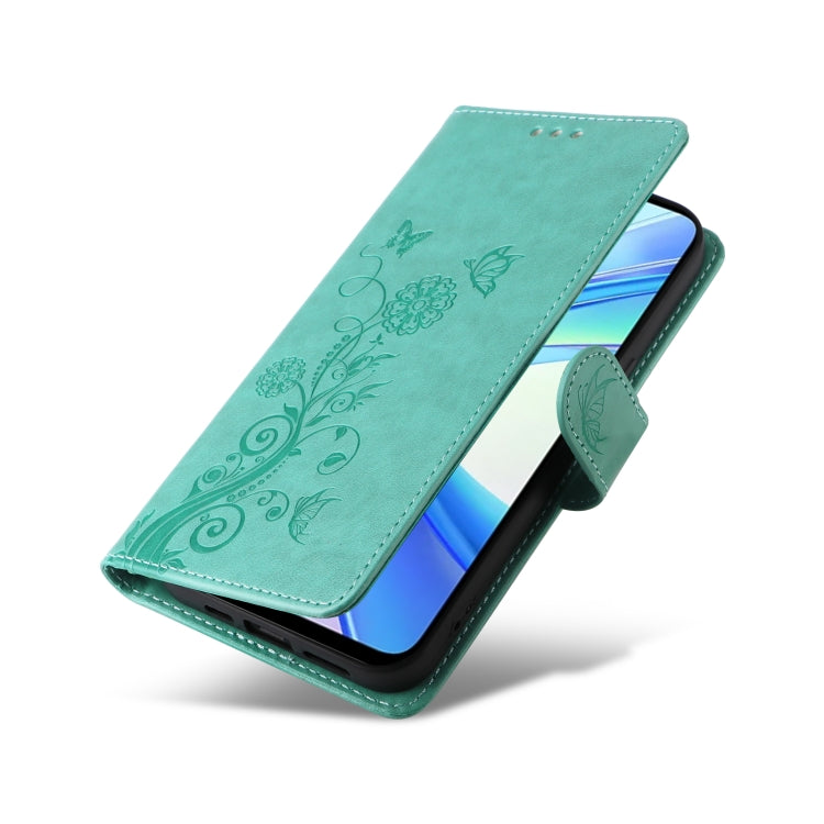 For Honor Play 50 Plus / Play 8T Embossed Butterfly Flowers Leather Phone Case
