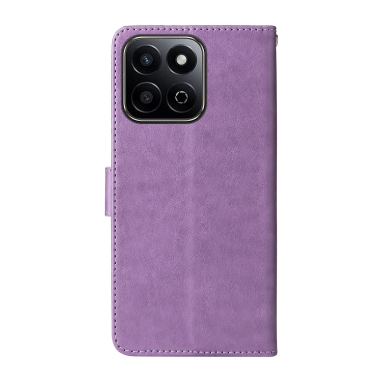 For Honor Play 60 Plus Embossed Butterfly Flowers Leather Phone Case