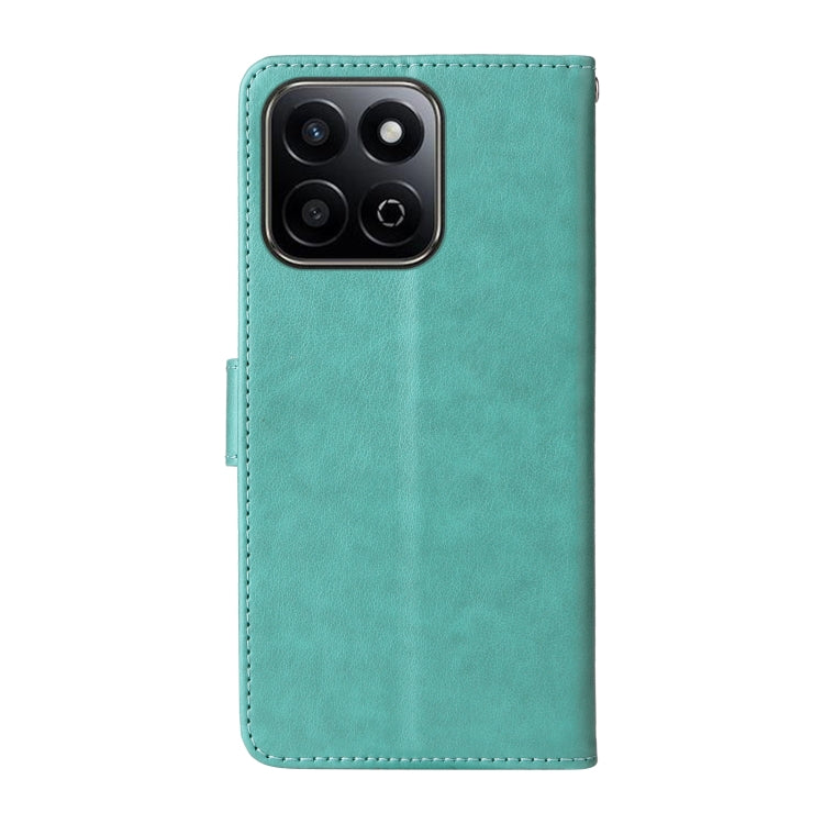 For Honor Play 60 Plus Embossed Butterfly Flowers Leather Phone Case