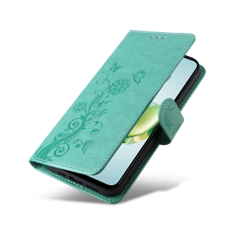 For Honor Play 60 Plus Embossed Butterfly Flowers Leather Phone Case