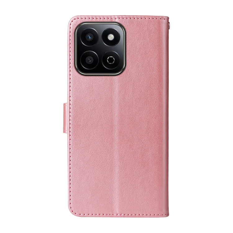 For Honor Play 60 Plus Embossed Butterfly Flowers Leather Phone Case