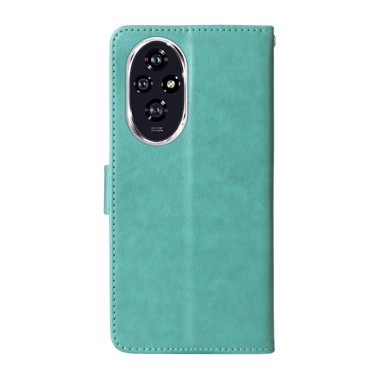 For Honor 200 Embossed Butterfly Flowers Leather Phone Case