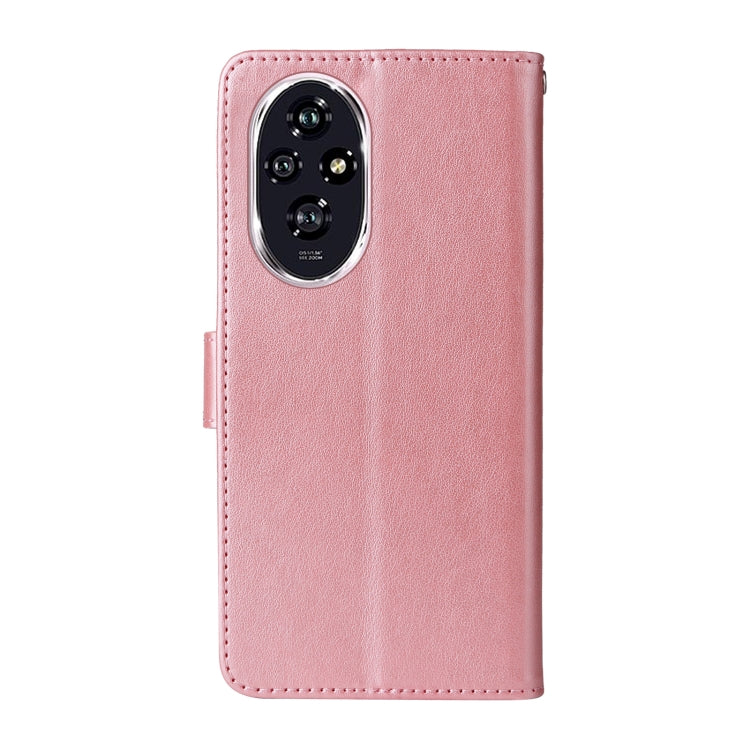 For Honor 200 Embossed Butterfly Flowers Leather Phone Case
