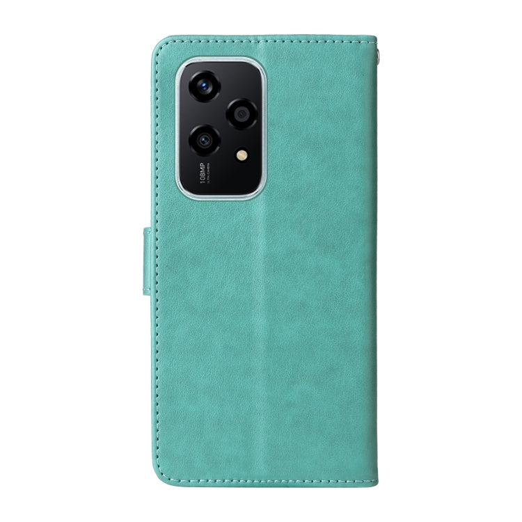For Honor 200 Lite Global Embossed Butterfly Flowers Leather Phone Case