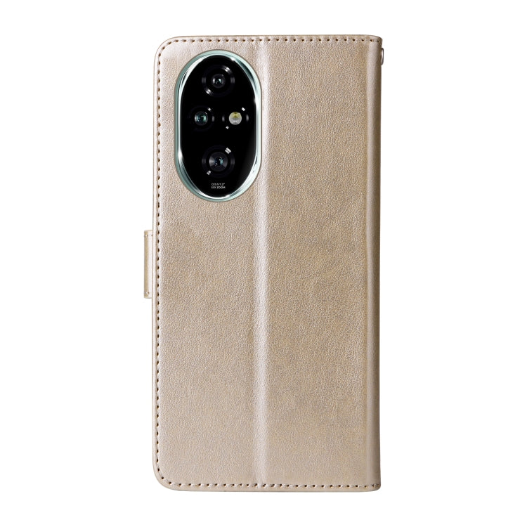 For Honor 200 Pro Embossed Butterfly Flowers Leather Phone Case