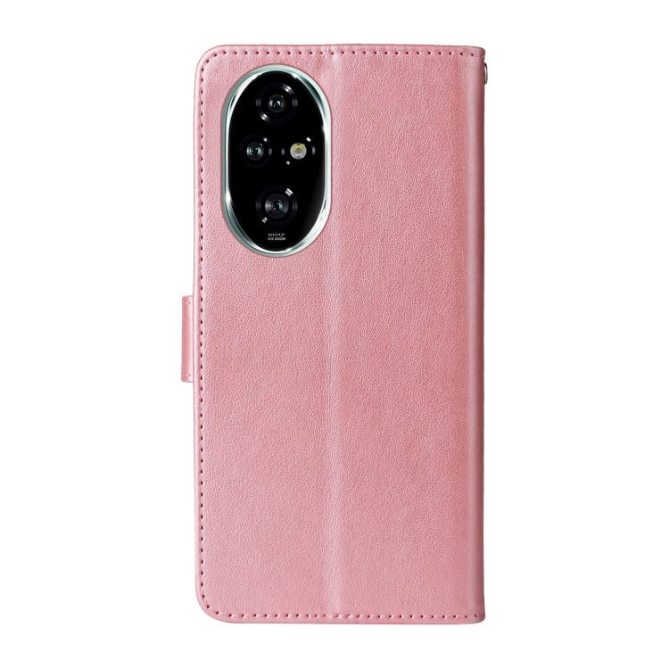 For Honor 200 Pro Embossed Butterfly Flowers Leather Phone Case