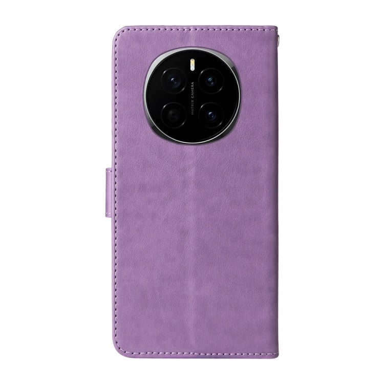 For Honor Magic7 Embossed Butterfly Flowers Leather Phone Case