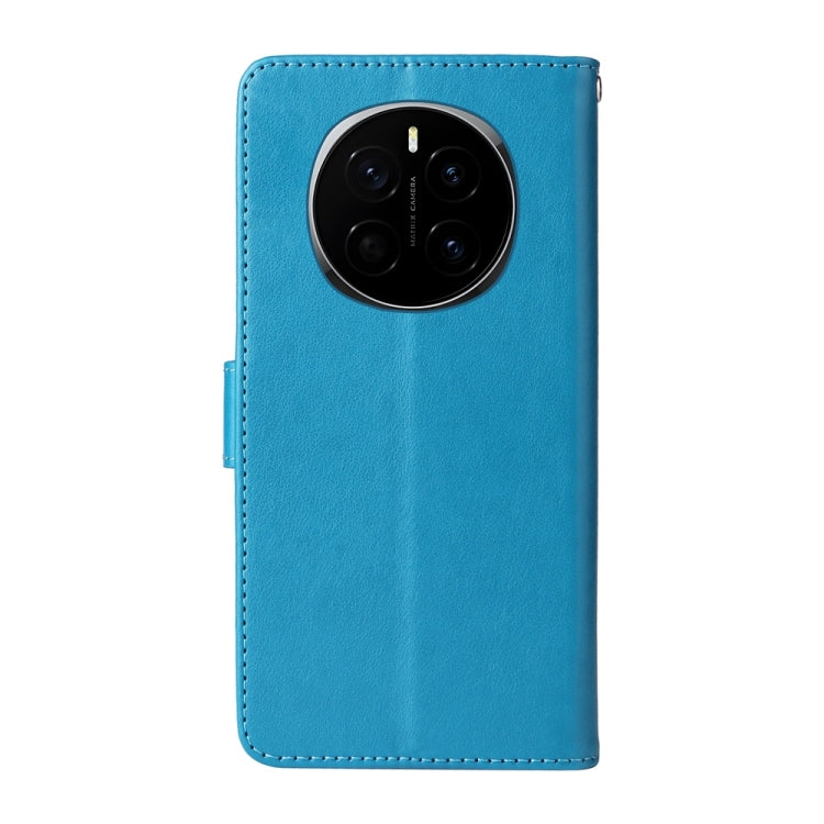 For Honor Magic7 Embossed Butterfly Flowers Leather Phone Case
