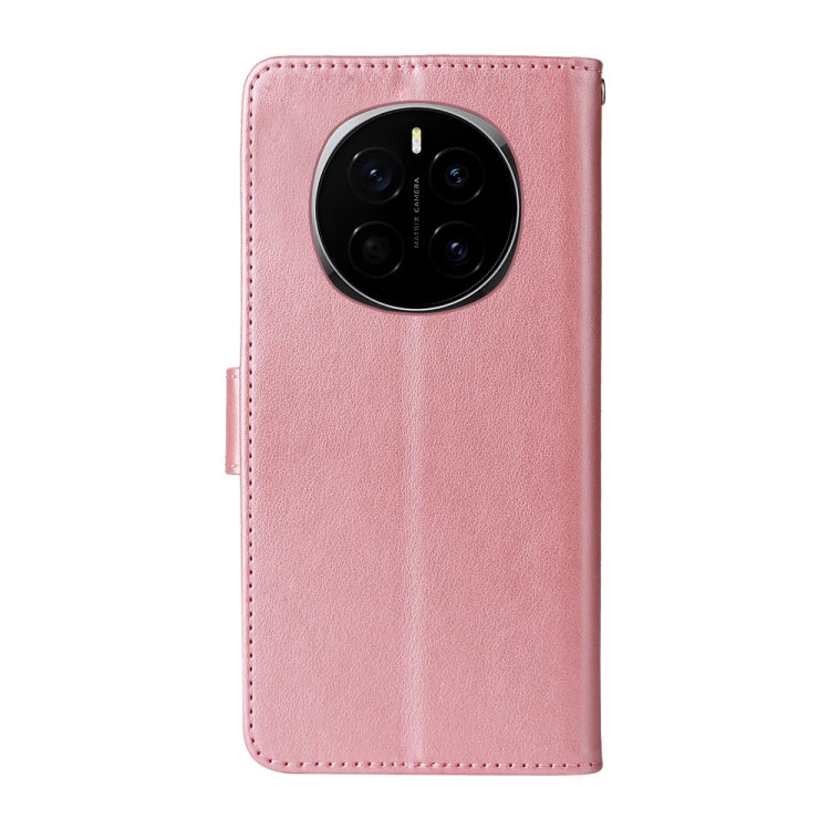 For Honor Magic7 Embossed Butterfly Flowers Leather Phone Case