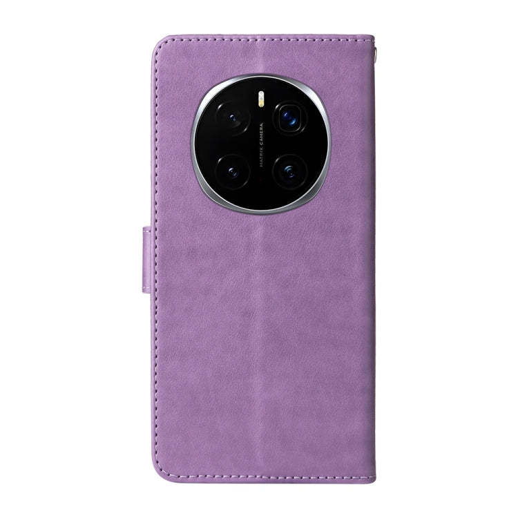 For Honor Magic7 Pro Embossed Butterfly Flowers Leather Phone Case