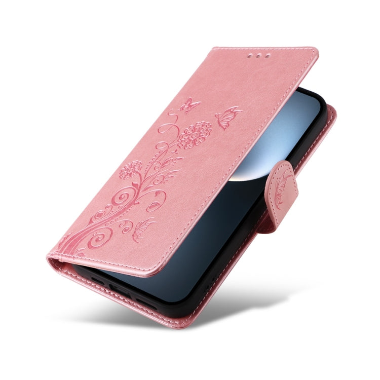For Honor Magic7 Pro Embossed Butterfly Flowers Leather Phone Case