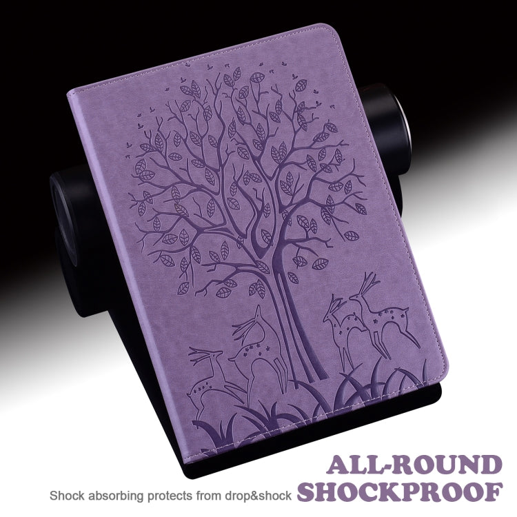 For Honor Pad 8 Tree & Deer Embossed Leather Tablet Case