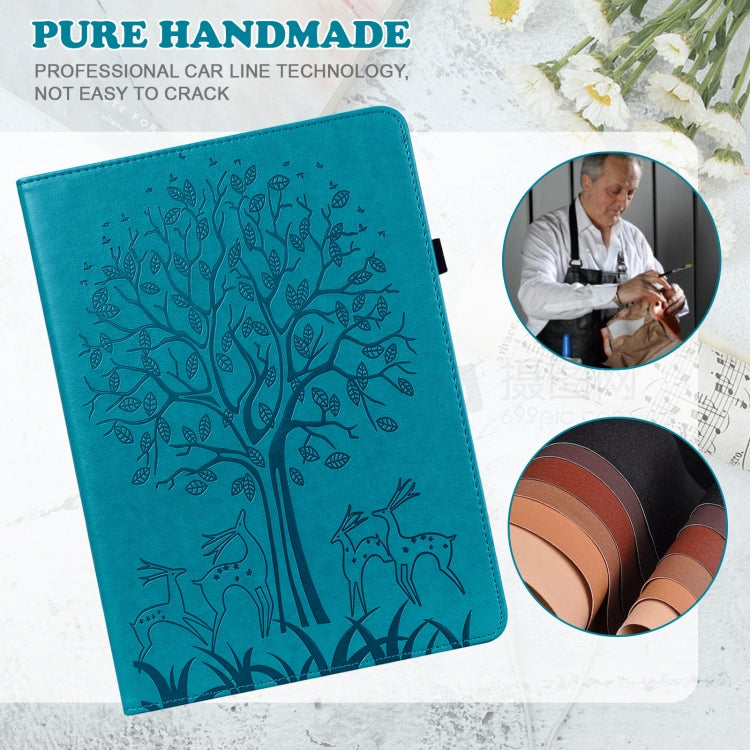 For Honor Pad 8 Tree & Deer Embossed Leather Tablet Case