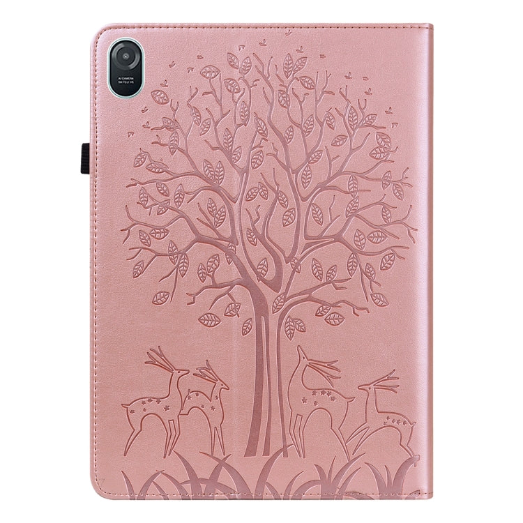 For Honor Pad 8 Tree & Deer Embossed Leather Tablet Case