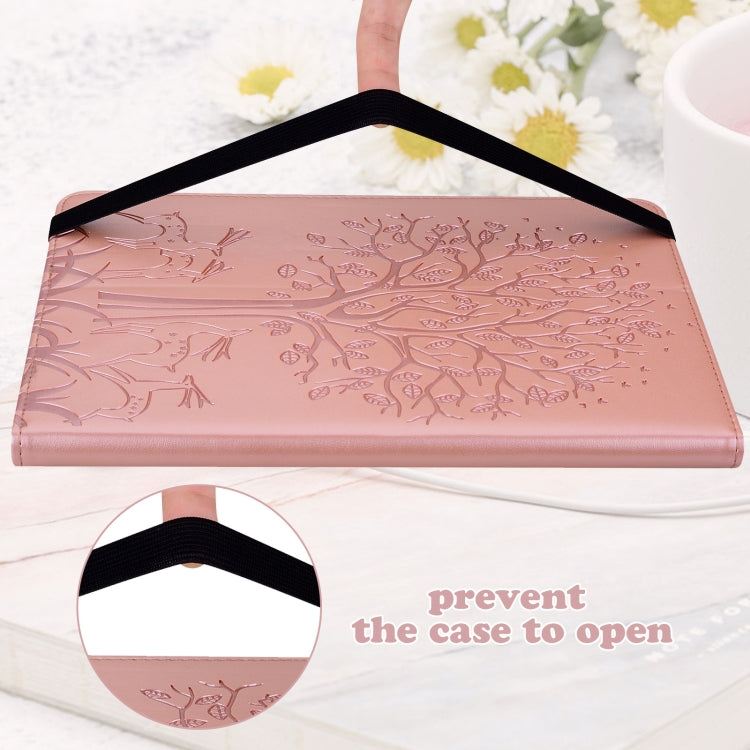 For Honor Pad 8 Tree & Deer Embossed Leather Tablet Case