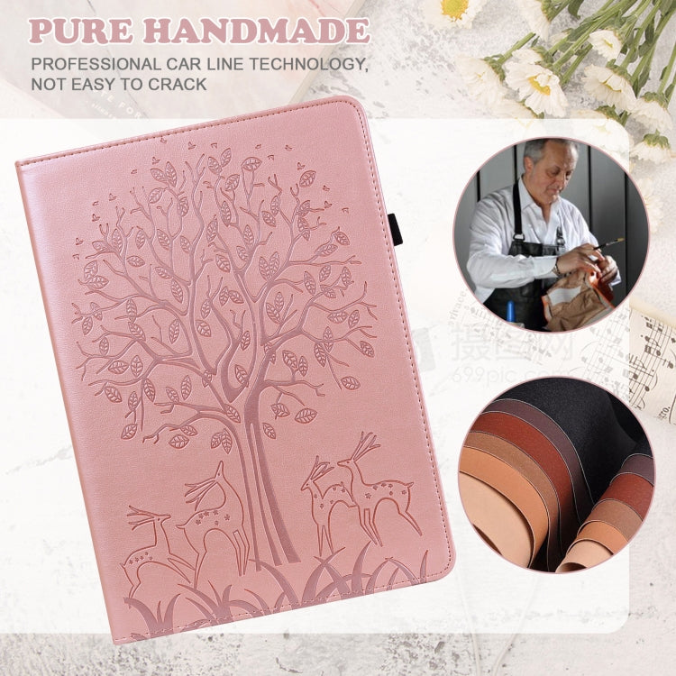 For Honor Pad 8 Tree & Deer Embossed Leather Tablet Case