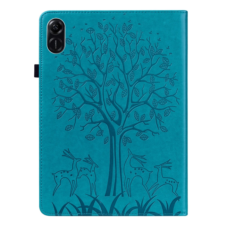 For Honor Pad X9 Tree & Deer Embossed Leather Tablet Case