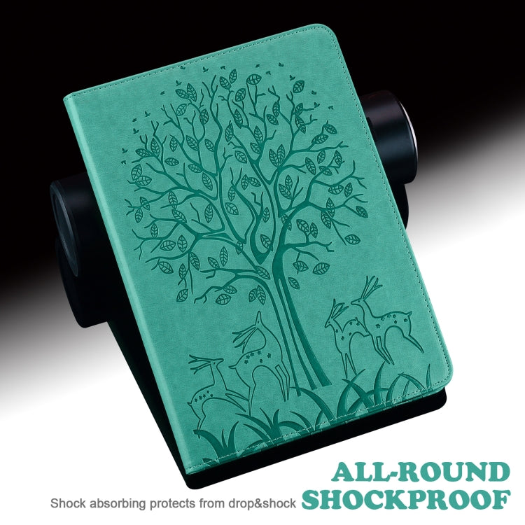 For Honor Pad X9 Tree & Deer Embossed Leather Tablet Case