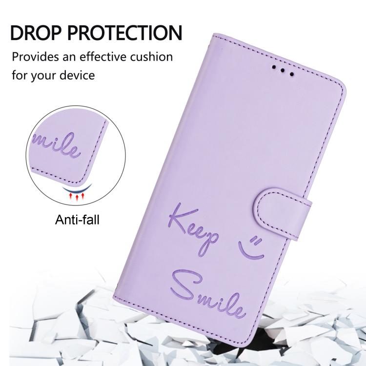 For Redmi Note 15 Pro 5G Global 163.6mm Smile Embossing RFID Leather Phone Case