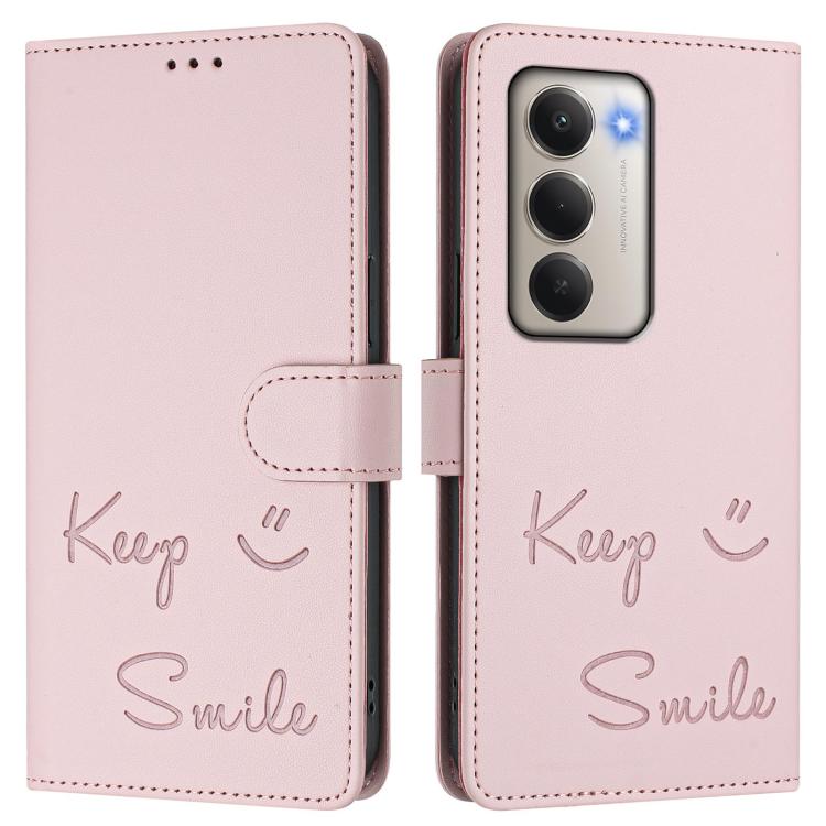 For Redmi 15 5G / 4G EU 171mm Smile Embossing RFID Leather Phone Case
