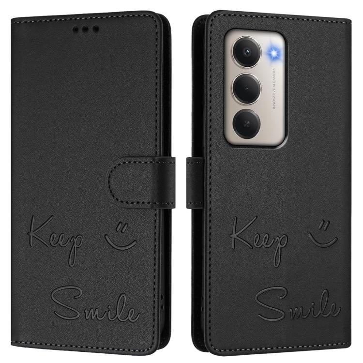 For Redmi 15 5G / 4G EU 171mm Smile Embossing RFID Leather Phone Case