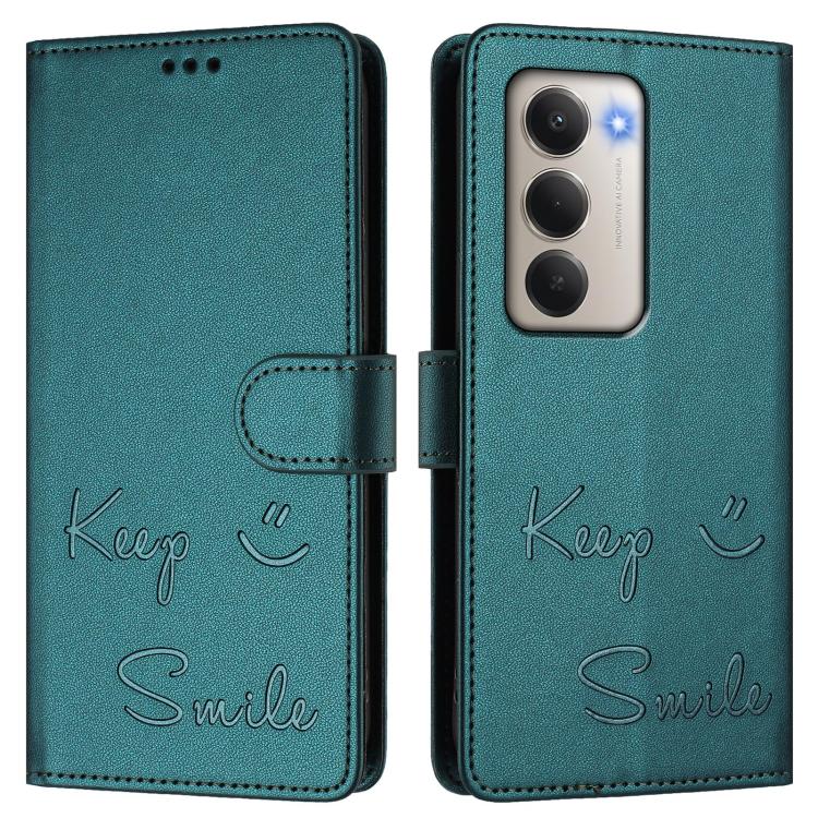 For Redmi 15 5G / 4G EU 171mm Smile Embossing RFID Leather Phone Case
