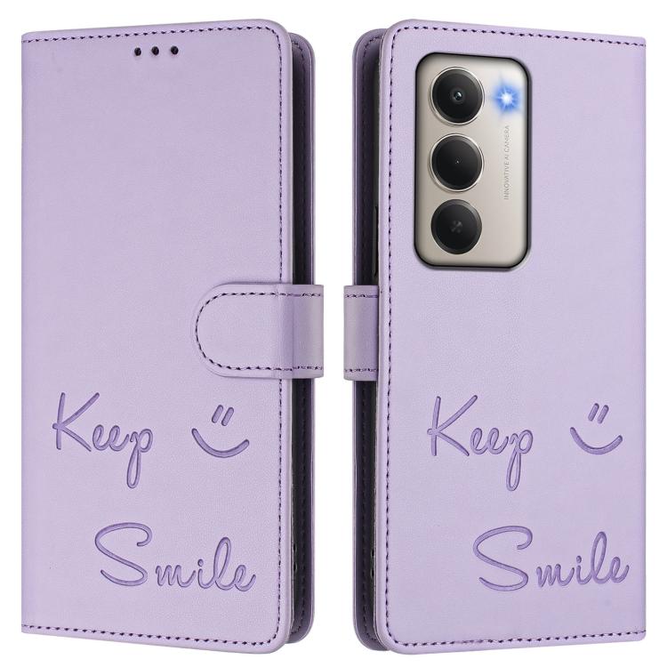 For Redmi 15 5G / 4G EU 171mm Smile Embossing RFID Leather Phone Case