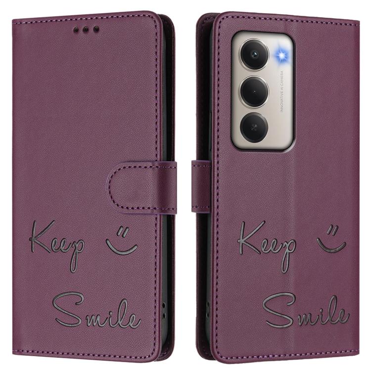 For Redmi 15 5G / 4G EU 171mm Smile Embossing RFID Leather Phone Case
