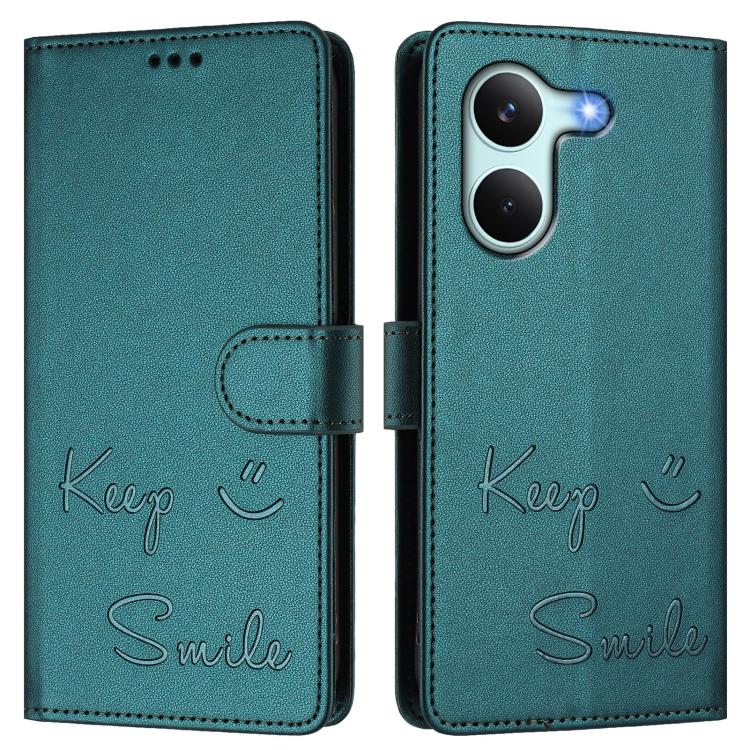 For Redmi Turbo 5 5G Global / Poco X8 Pro 5G Smile Embossing RFID Leather Phone Case