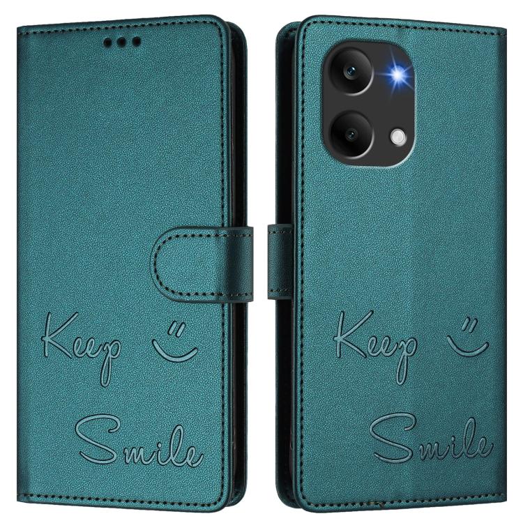 For Redmi Turbo 5 Max / Poco X8 Pro Max Smile Embossing RFID Leather Phone Case