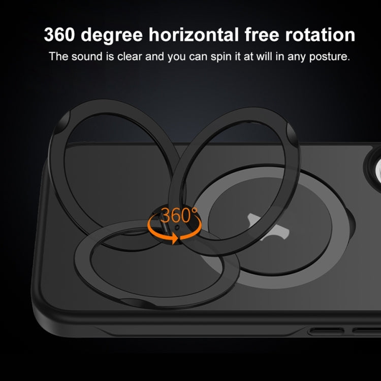 For iPhone 12 Pro Max Matte Texture 360 Degree Rotary Tone Holder MagSafe Phone Case