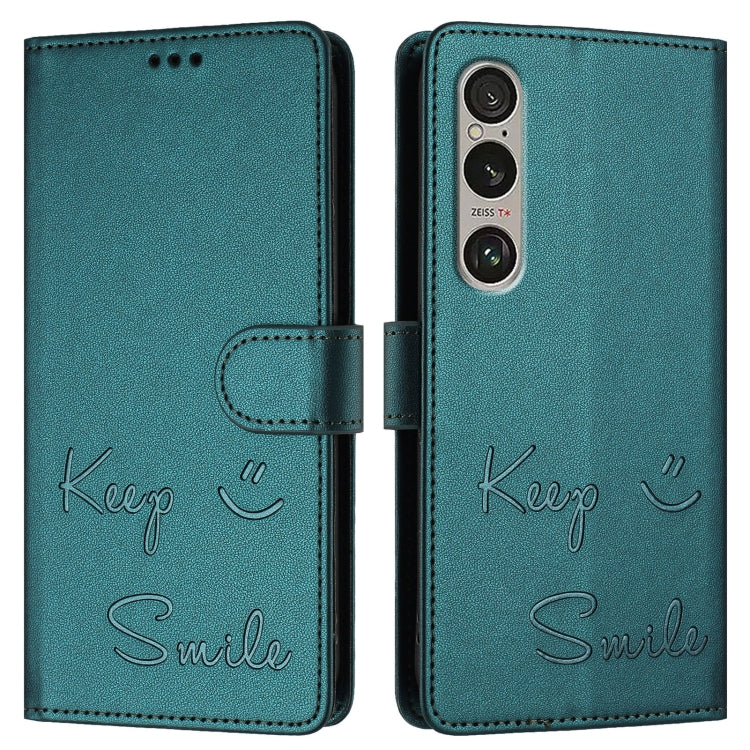 For Sony Xperia 1 VI Smile Embossing RFID Leather Phone Case