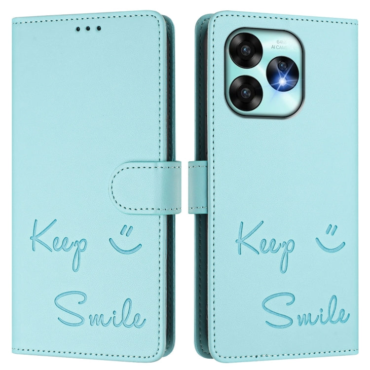 For Umidigi A15 / A15C / A15T Smile Embossing RFID Leather Phone Case