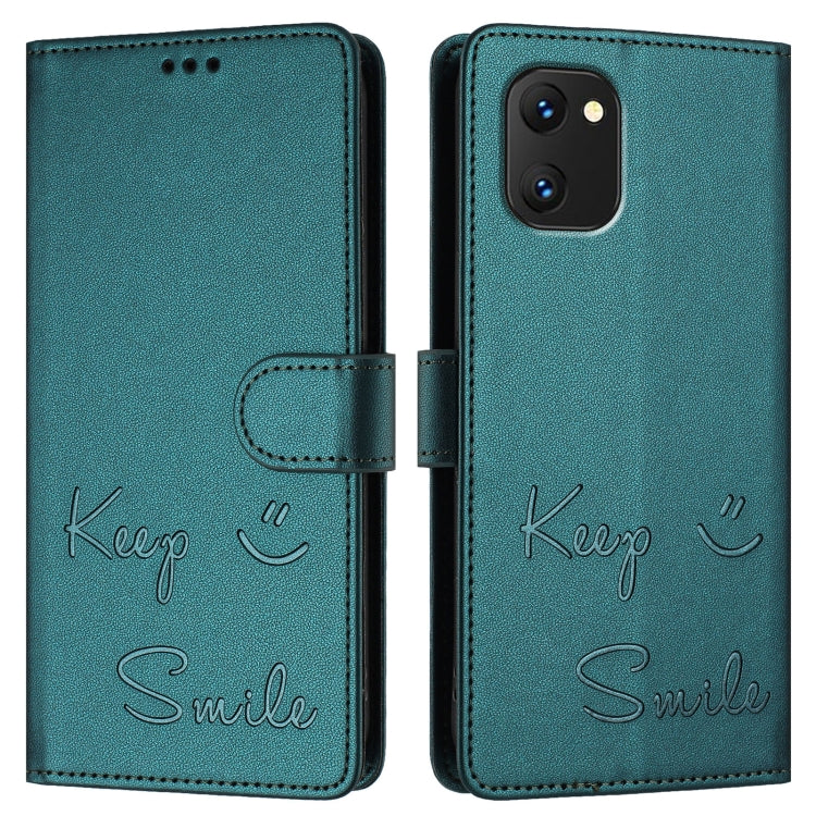 For Umidigi Power 7 / 7S Smile Embossing RFID Leather Phone Case