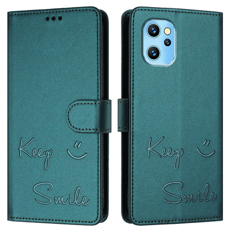 For Umidigi Power 7 Max Smile Embossing RFID Leather Phone Case