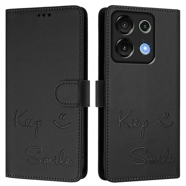 For Umidigi G9 5G Smile Embossing RFID Leather Phone Case