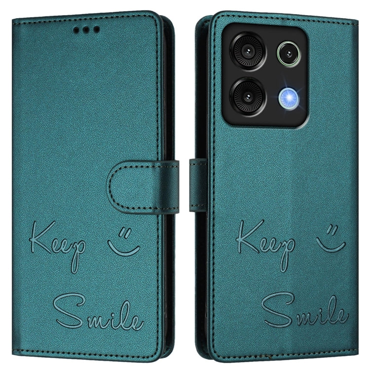 For Umidigi G9 5G Smile Embossing RFID Leather Phone Case
