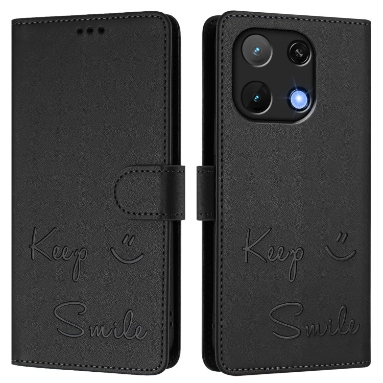 For Umidigi Note 90 Smile Embossing RFID Leather Phone Case