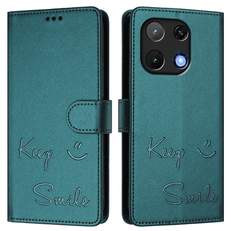For Umidigi Note 90 Smile Embossing RFID Leather Phone Case