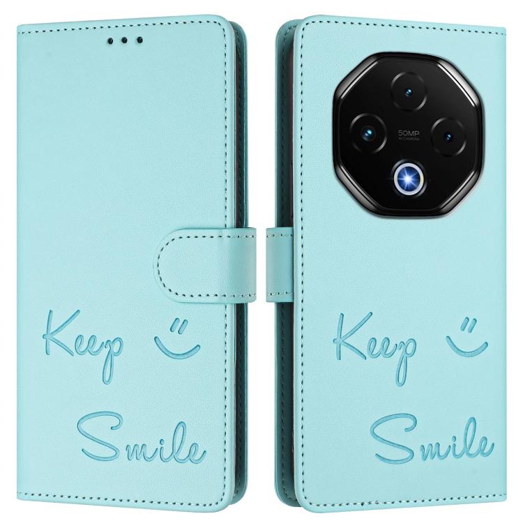 For UMIDIGI G100 Pro Smile Embossing RFID Leather Phone Case