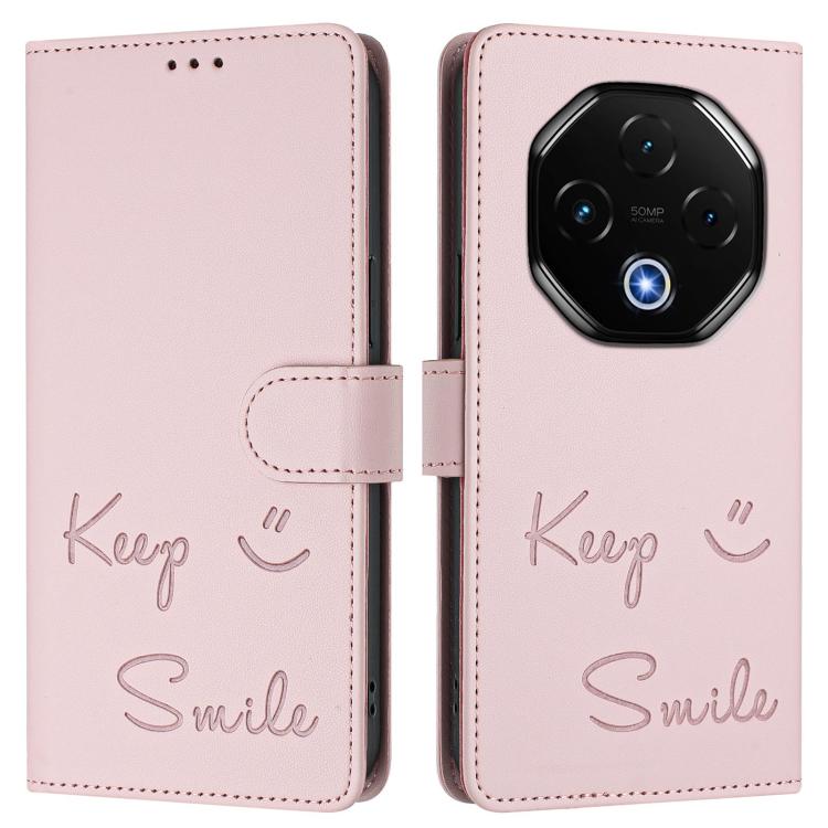 For UMIDIGI G100 Pro Smile Embossing RFID Leather Phone Case
