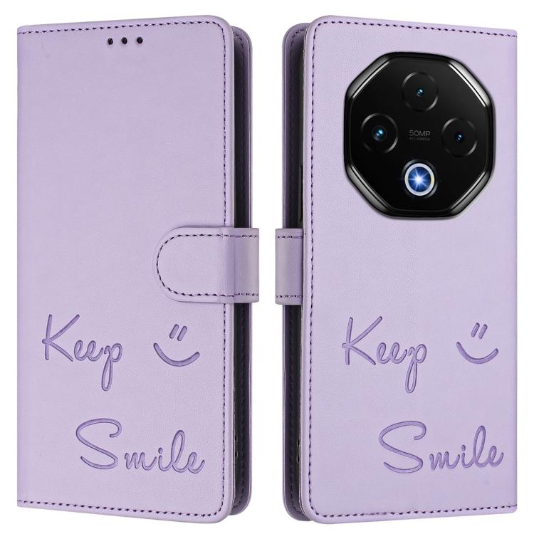 For UMIDIGI G100 Pro Smile Embossing RFID Leather Phone Case