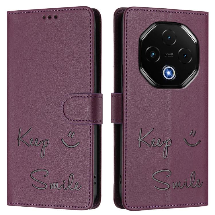 For UMIDIGI G100 Pro Smile Embossing RFID Leather Phone Case