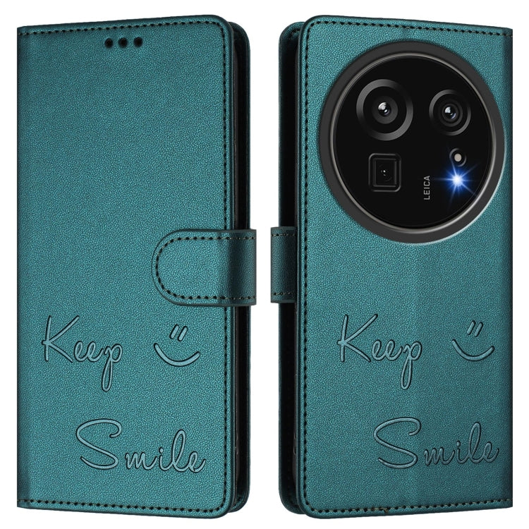For Sharp Aquos R9 Pro Smile Embossing RFID Leather Phone Case